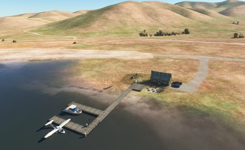0O0 - San Luis Reservoir Seaplane Base (California, USA) - Custom built by request for FSEconomy