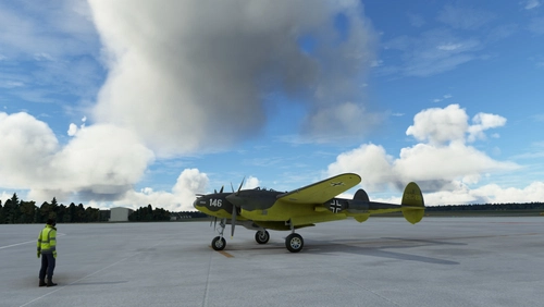 German Captured P-38L Lightning