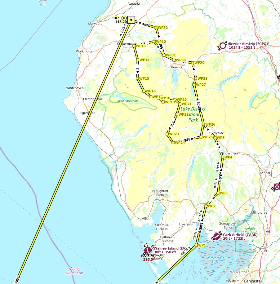 LFA17 Hawk T.1 Low Level Sortie RAF Valley, Morecambe, Thirlmere