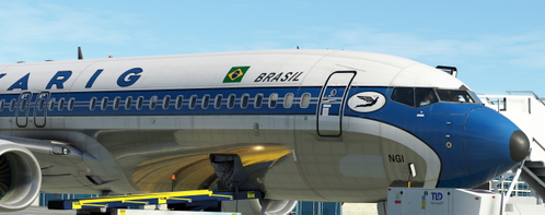 737-800 VARIG Fictional with cabin (PP-NGI - Old)
