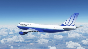 747-8 United Airlines Blue Tulip thumbnail 6