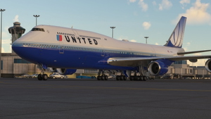 747-8 United Airlines Blue Tulip thumbnail 2