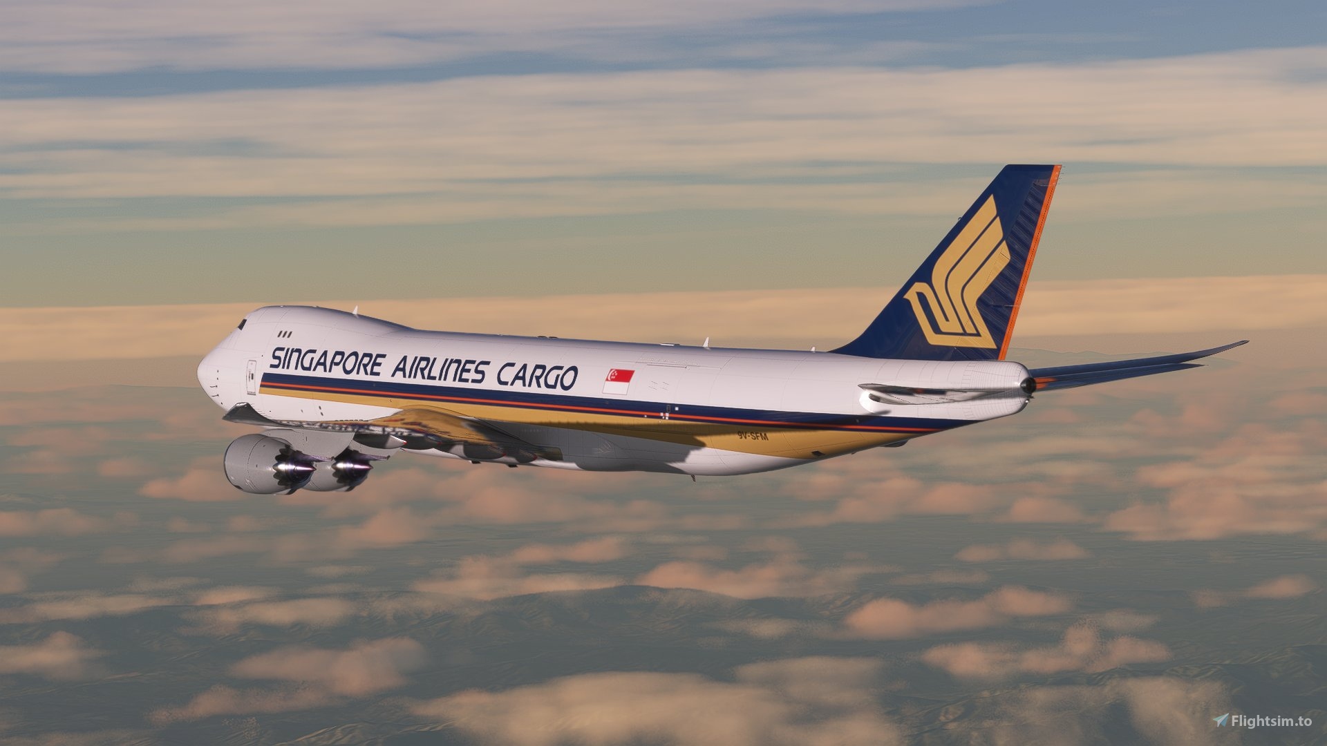 747-8F Singapore Airlines Cargo 9V-SFM [Salty] for Microsoft 