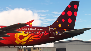[8K/4K] Fenix A320CFM Brussels Airlines Belgian Red Devils/Flames New Trident OO-SNO thumbnail 3