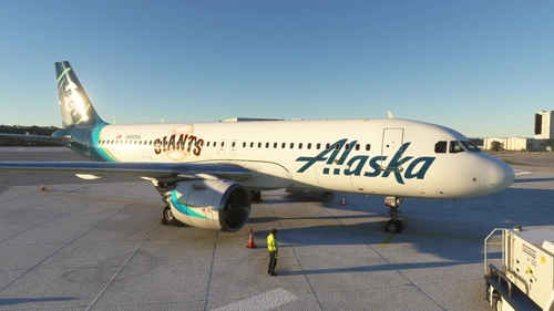[A32NX] [8K] Alaska Airlines Giants San Fransisco