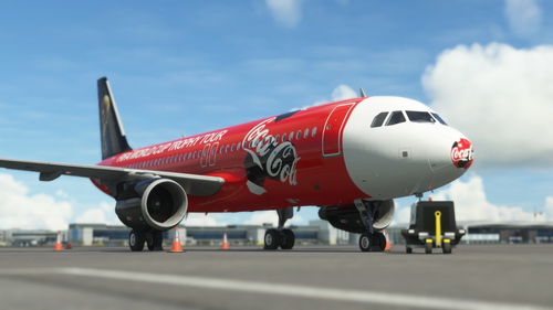 [4K][FENIX V2][IAE]  Titan Airways FIFA WORLD CUP TROPHY TOUR G-POWM