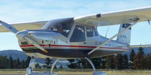 [8k] Tecnam P92 Echo Flugschule Löffler D-MIRL Livery