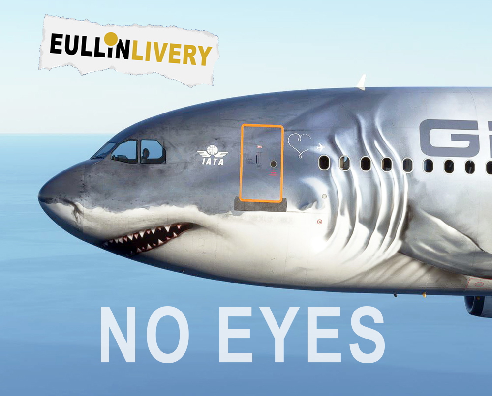  A310 Shark Version no eyes on the snout - 4K (fictional) - Image 1