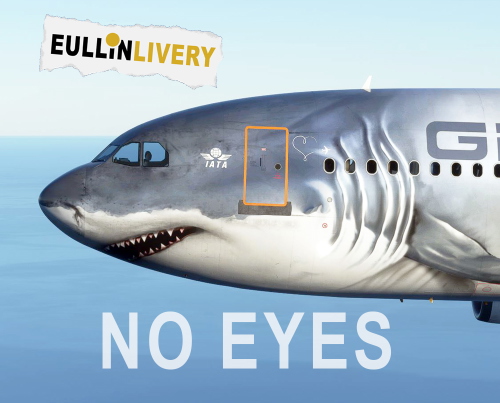  A310 Shark Version no eyes on the snout - 4K (fictional)