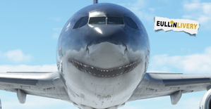  A310 Shark Version no eyes on the snout - 4K (fictional) thumbnail 3