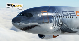  A310 Shark Version no eyes on the snout - 4K (fictional) thumbnail 4