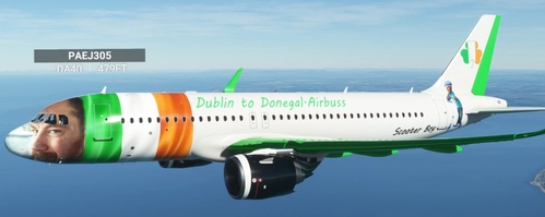 A320 =NEO- Dublin to Donegal 