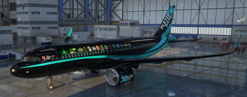 [A32NX] A320NX PlayerBase 'Streamer Stripe' Livery
