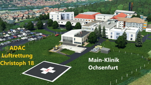 ADAC Luftrettung LRZ Christoph 18 + Main-Klinik Ochsenfurt thumbnail 2