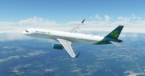 Aer Lingus "2019 livery" "EI-LRE"  "St. Lassara / Lasair" LatinVFR A321 Neo LR leap