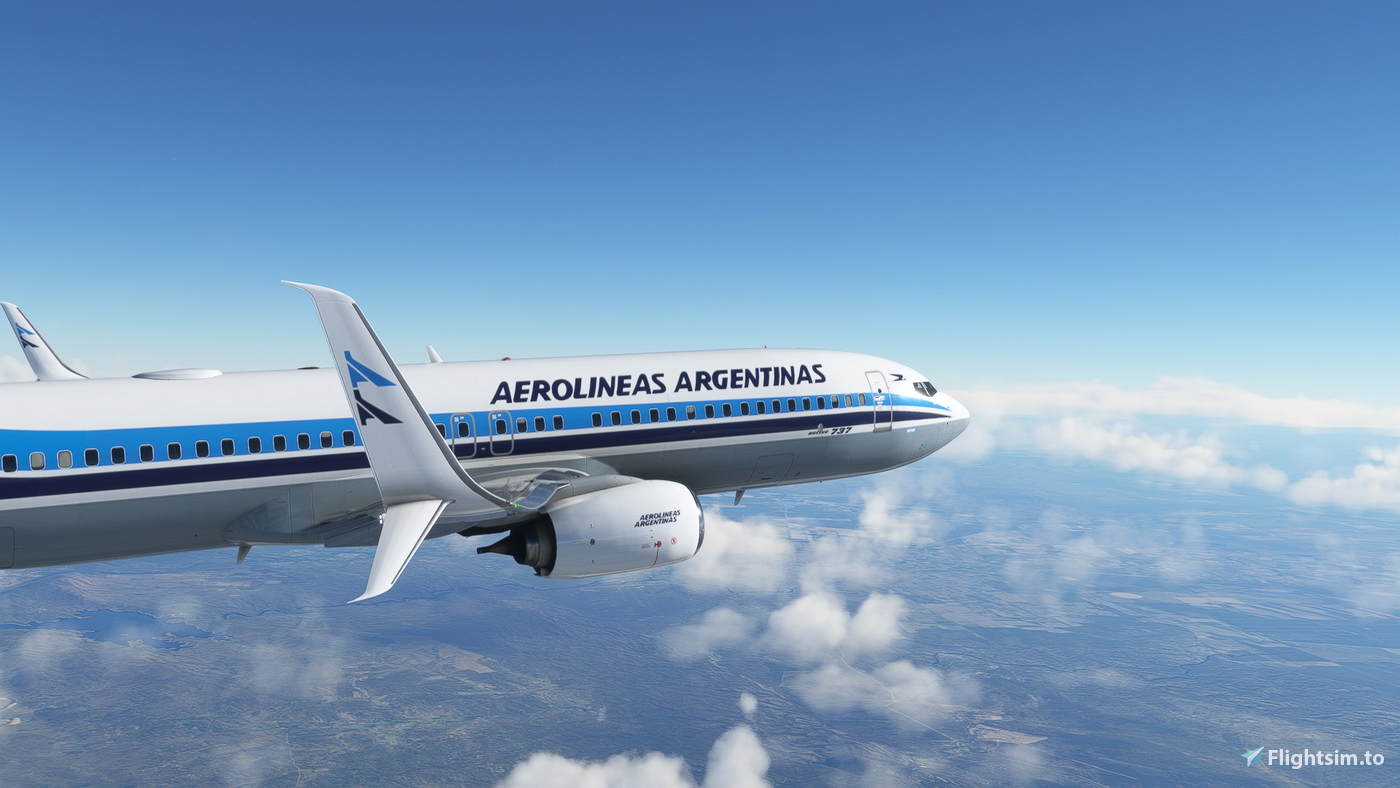 Aerolineas Argentinas LV-JMY "RETRO LIVERY" PMDG 738 SSW for Microsoft