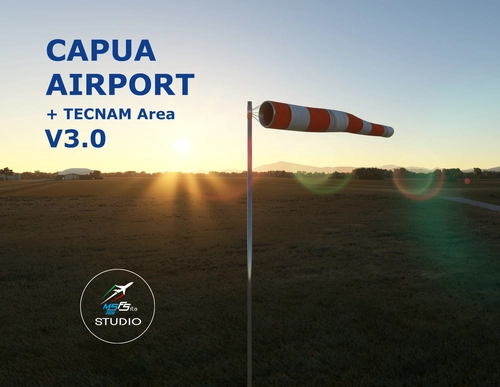 Capua Airport + TECNAM Area and CIRA entrance (LIAU)