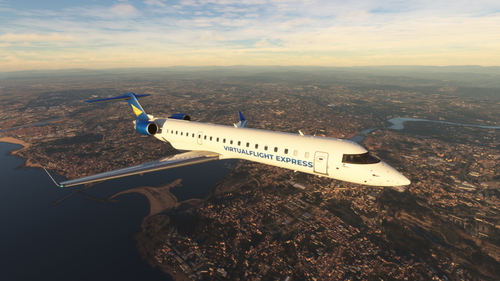 Aerosoft CRJ 700 - VirtualFlight Express Livery