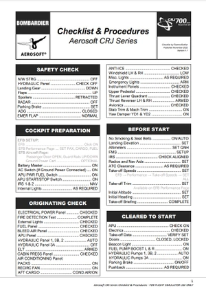 Aerosoft CRJ Series Checklist (550/700/900/1000) thumbnail 2