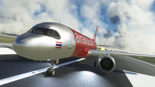 Air Asia A32NX (Brushed Chrome) 8K