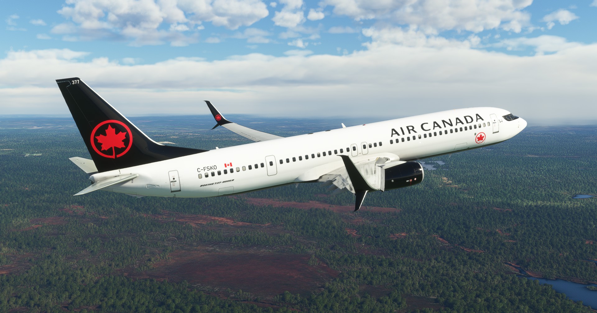 Air Canada "2017 livery" PMDG B737-900ER Scimitar winglets - Image 1