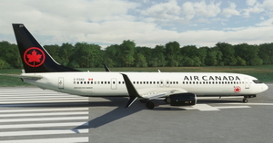 Air Canada "2017 livery" PMDG B737-900ER Scimitar winglets thumbnail 3