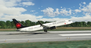 Air Canada "2017 livery" PMDG B737-900ER Scimitar winglets thumbnail 6