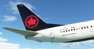 Air Canada "2017 livery" PMDG B737-900ER Scimitar winglets thumbnail 11
