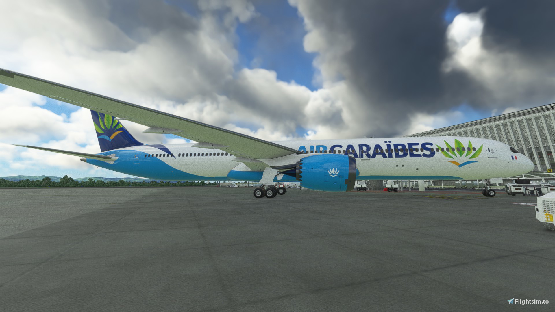 Air Caraibes 787-10 Pink Wings/Pink Cockpit fixed - Image 1