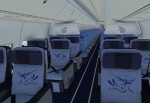 Air China B737-800 with cabin thumbnail 3