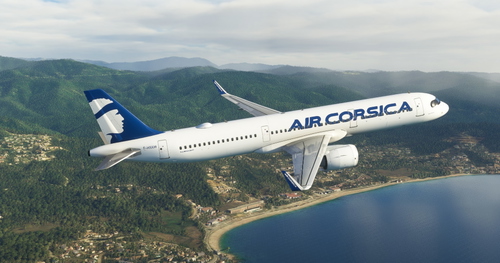 Air Corsica "2021 livery" LatinVFR A321 Neo LR leap
