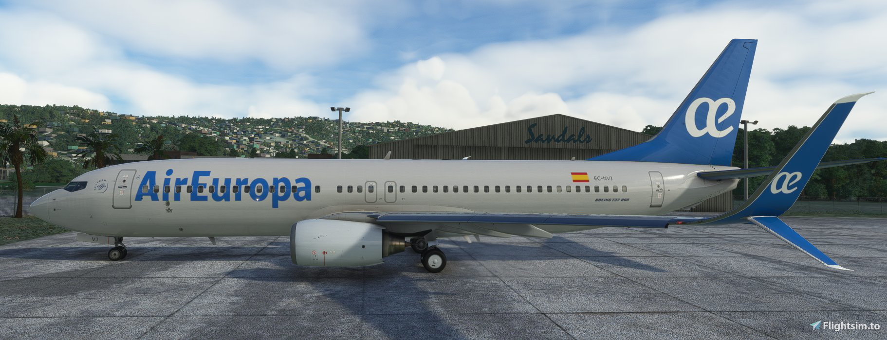Air Europa EC-NVJ SSW 2022 PMDG 737-800 4k - Image 1