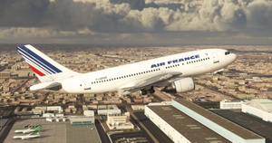 Air France "1990 livery" "F-GEMF" IniBuilds A310-300 thumbnail 8