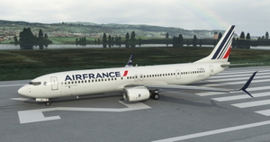 Air France "2021 livery" PMDG B737-900ER Scimitar winglets thumbnail 2