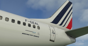 Air France "2021 livery" PMDG B737-900ER Scimitar winglets thumbnail 6