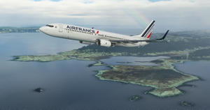 Air France "2021 livery" PMDG B737-900ER Scimitar winglets thumbnail 9