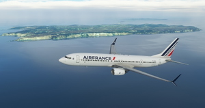 Air France "2021 livery" PMDG B737-900ER Scimitar winglets thumbnail 13