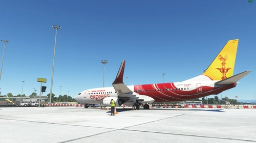 Air India Express VT-GHD "Samai / Diya" tail design PMDG B738 [4K]