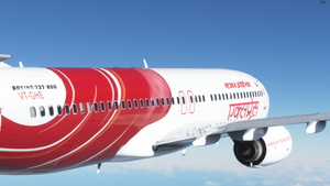 Air India Express VT-GHE "Kathakali / Bharatanatyam" tail design PMDG B738 [4K] v1.07 thumbnail 7