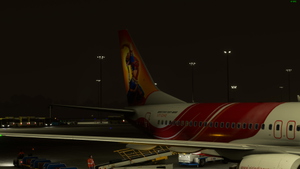Air India Express VT-GHE "Kathakali / Bharatanatyam" tail design PMDG B738 [4K] v1.07 thumbnail 9