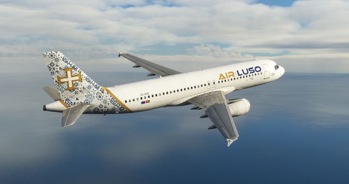 Air Luso "Victoria Guerra" Fenix A320 Ceo with cabin