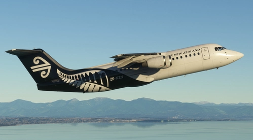 Air New Zealand ZK-NZN (Fern Livery - Fictional) | Just Flight BAe 146-300