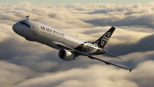 Air New Zealand ZK-OJS + Cabin - Fenix A320