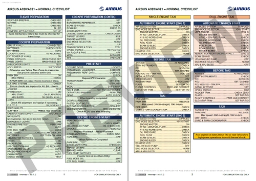 Airbus A320/A321 - Normal Checklist
