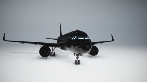 Airbus a320neo Full Black livery