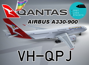 Airbus A330-900 Qantas Rainbow Roo VH-QPJ thumbnail 1