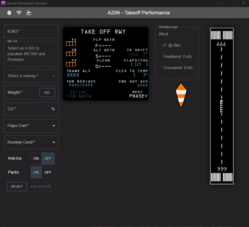 Airbus Takeoff Performance Calculator