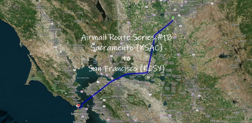 Airmail Route Series #1B - KSAC > KCSY
