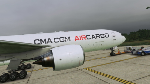 CaptainSim 777 Airplane sinking fix Boeing 777-200F