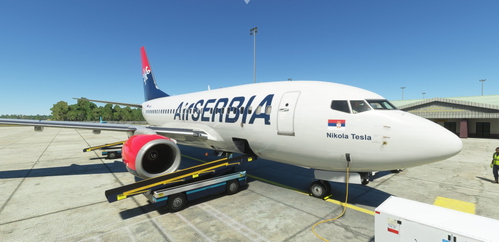 AirSerbia "Nikola Tesla" Living Legends Edition (YU-AND) - PMDG 737-600